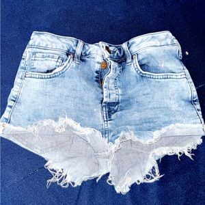 Women's Blue Denim Shorts